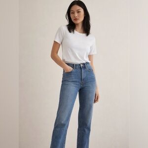 Aritzia Denim Forum Blue Straight Leg Jeans